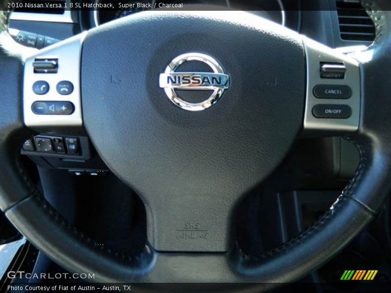 Super Black / Charcoal 2010 Nissan Versa 1.8 SL Hatchback