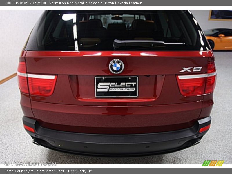 Vermillion Red Metallic / Saddle Brown Nevada Leather 2009 BMW X5 xDrive30i
