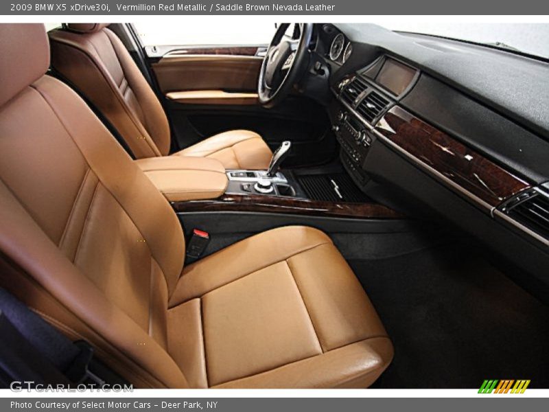 Vermillion Red Metallic / Saddle Brown Nevada Leather 2009 BMW X5 xDrive30i