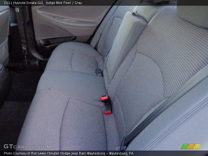 Indigo Blue Pearl / Gray 2011 Hyundai Sonata GLS
