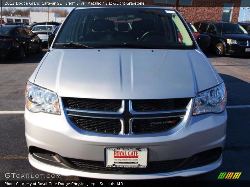 Bright Silver Metallic / Black/Light Graystone 2012 Dodge Grand Caravan SE