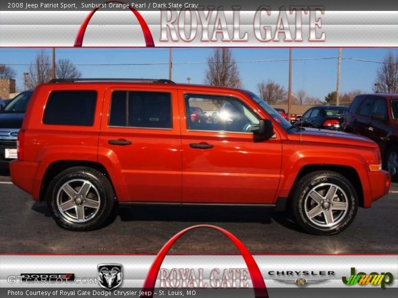 Sunburst Orange Pearl / Dark Slate Gray 2008 Jeep Patriot Sport