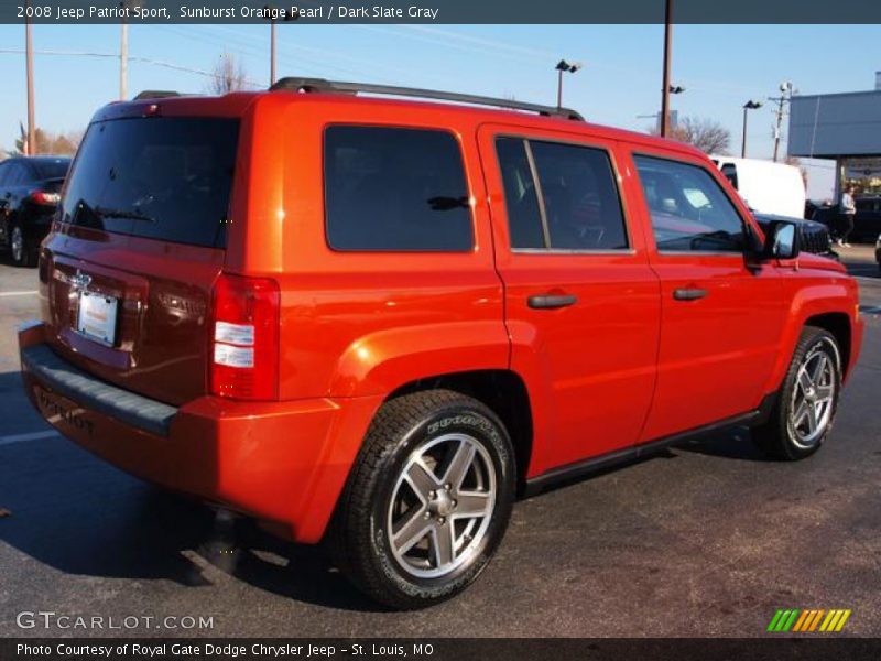 Sunburst Orange Pearl / Dark Slate Gray 2008 Jeep Patriot Sport