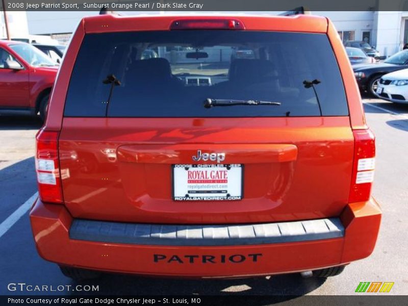 Sunburst Orange Pearl / Dark Slate Gray 2008 Jeep Patriot Sport