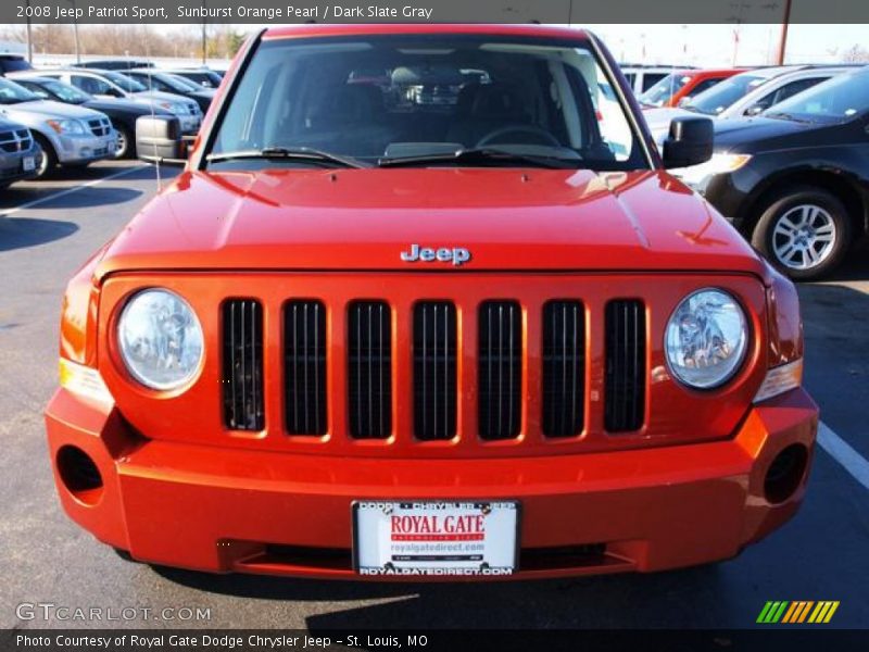 Sunburst Orange Pearl / Dark Slate Gray 2008 Jeep Patriot Sport