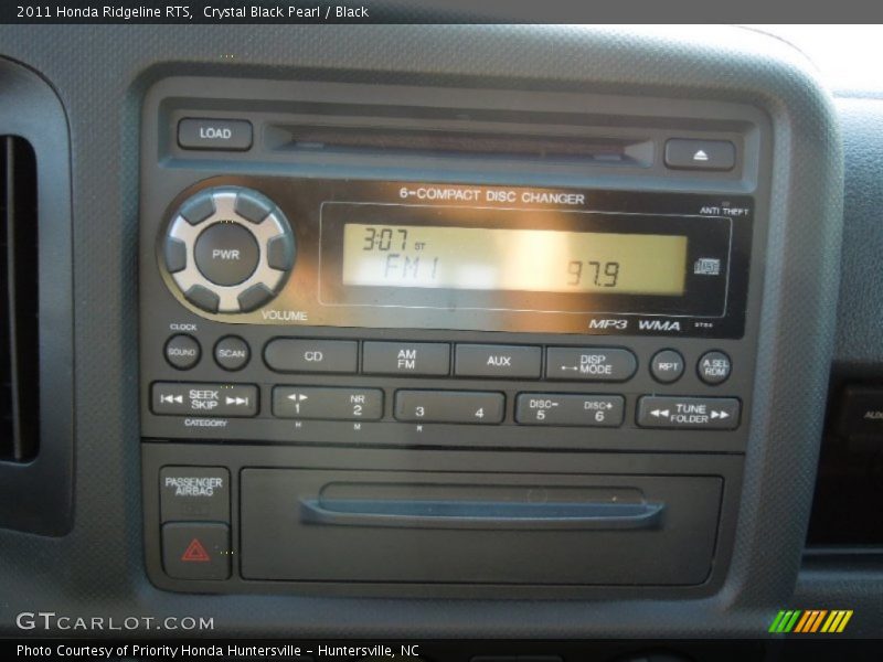 Crystal Black Pearl / Black 2011 Honda Ridgeline RTS