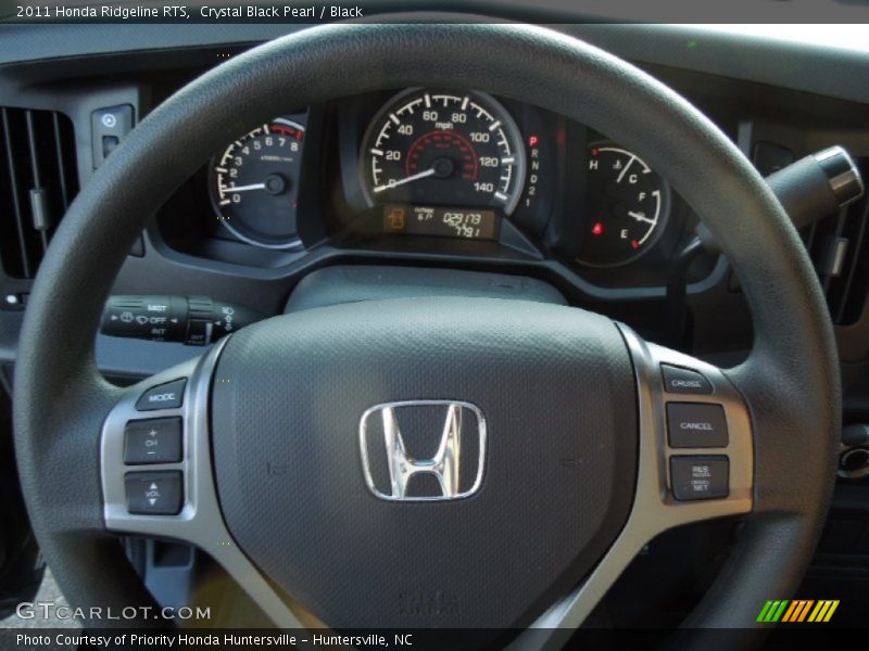 Crystal Black Pearl / Black 2011 Honda Ridgeline RTS