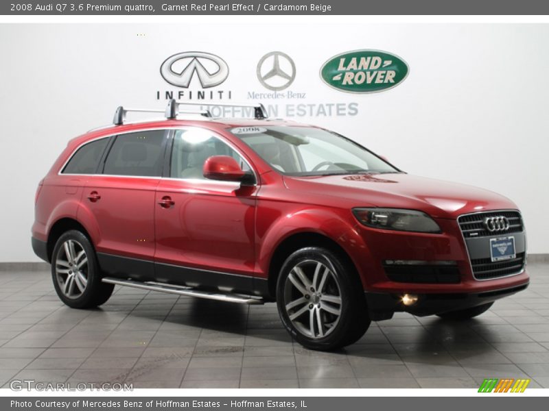 Garnet Red Pearl Effect / Cardamom Beige 2008 Audi Q7 3.6 Premium quattro