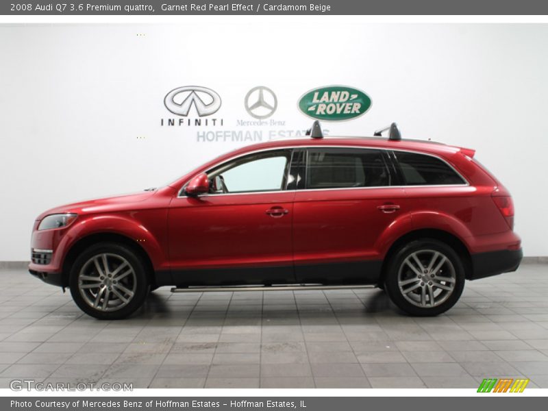 Garnet Red Pearl Effect / Cardamom Beige 2008 Audi Q7 3.6 Premium quattro