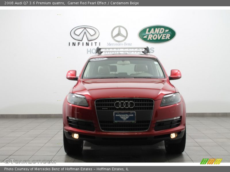 Garnet Red Pearl Effect / Cardamom Beige 2008 Audi Q7 3.6 Premium quattro