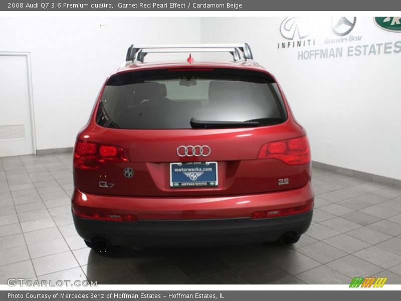 Garnet Red Pearl Effect / Cardamom Beige 2008 Audi Q7 3.6 Premium quattro