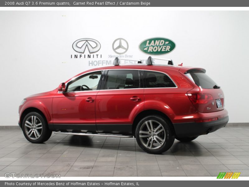 Garnet Red Pearl Effect / Cardamom Beige 2008 Audi Q7 3.6 Premium quattro