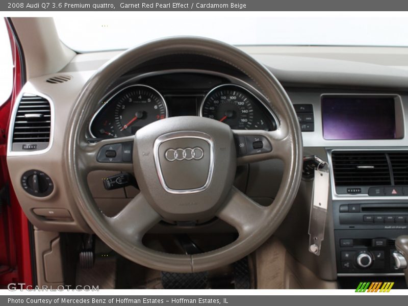 Garnet Red Pearl Effect / Cardamom Beige 2008 Audi Q7 3.6 Premium quattro