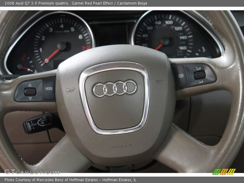 Garnet Red Pearl Effect / Cardamom Beige 2008 Audi Q7 3.6 Premium quattro