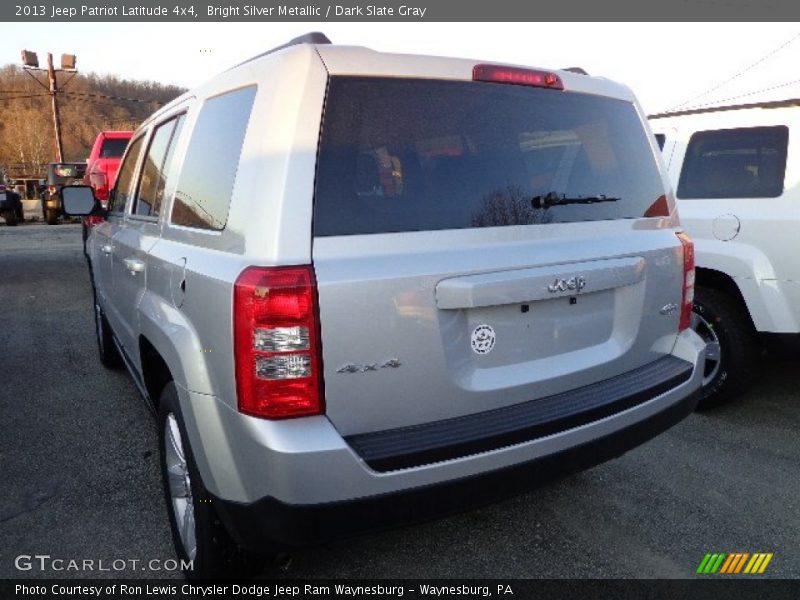 Bright Silver Metallic / Dark Slate Gray 2013 Jeep Patriot Latitude 4x4