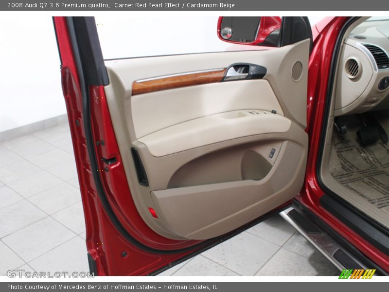 Garnet Red Pearl Effect / Cardamom Beige 2008 Audi Q7 3.6 Premium quattro