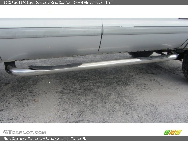 Oxford White / Medium Flint 2002 Ford F250 Super Duty Lariat Crew Cab 4x4