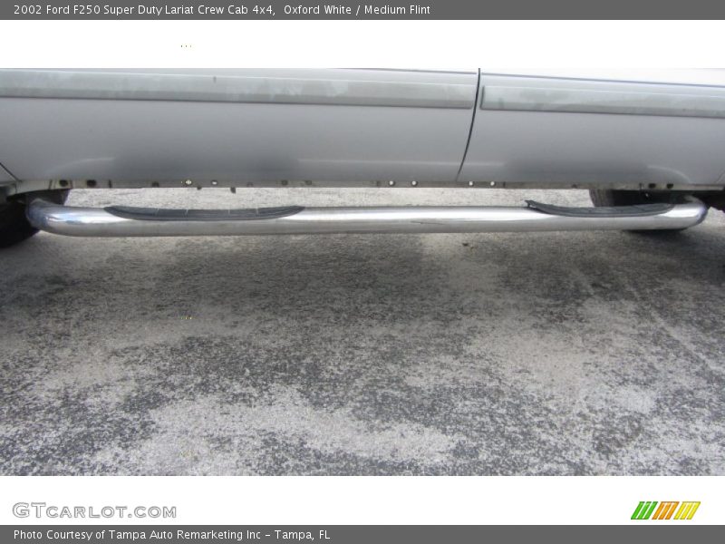 Oxford White / Medium Flint 2002 Ford F250 Super Duty Lariat Crew Cab 4x4