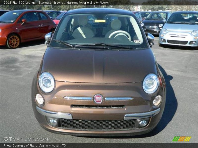 Espresso (Brown) / Marrone/Avorio (Brown/Ivory) 2013 Fiat 500 Lounge