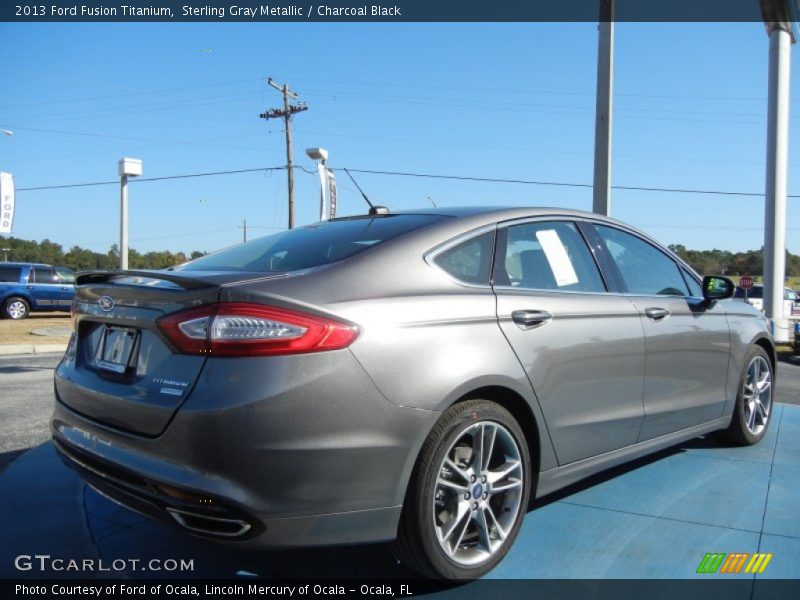 Sterling Gray Metallic / Charcoal Black 2013 Ford Fusion Titanium