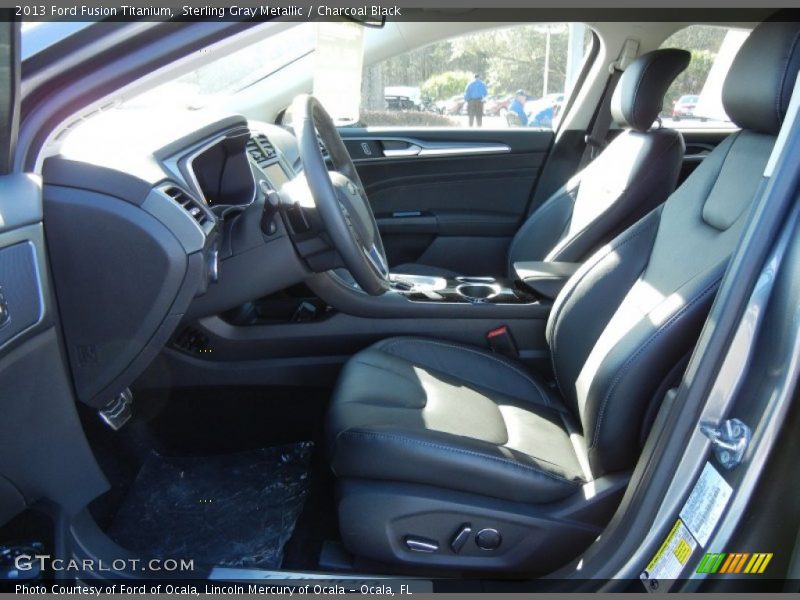 Sterling Gray Metallic / Charcoal Black 2013 Ford Fusion Titanium
