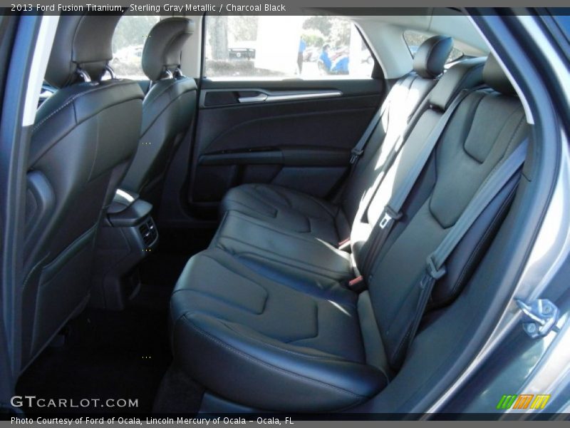 Sterling Gray Metallic / Charcoal Black 2013 Ford Fusion Titanium