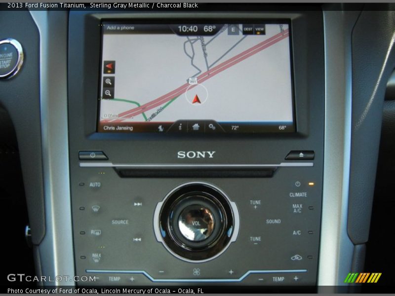 Navigation of 2013 Fusion Titanium