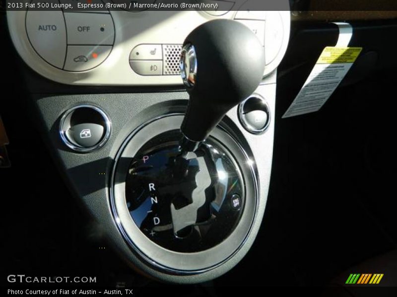 Espresso (Brown) / Marrone/Avorio (Brown/Ivory) 2013 Fiat 500 Lounge
