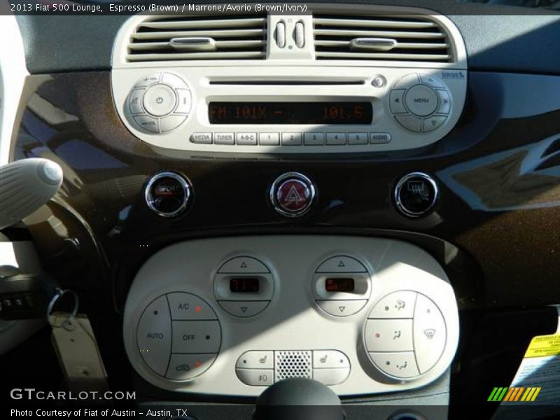 Espresso (Brown) / Marrone/Avorio (Brown/Ivory) 2013 Fiat 500 Lounge