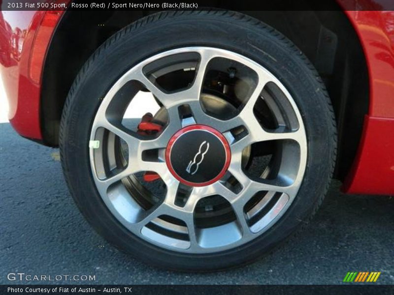 Rosso (Red) / Sport Nero/Nero (Black/Black) 2013 Fiat 500 Sport