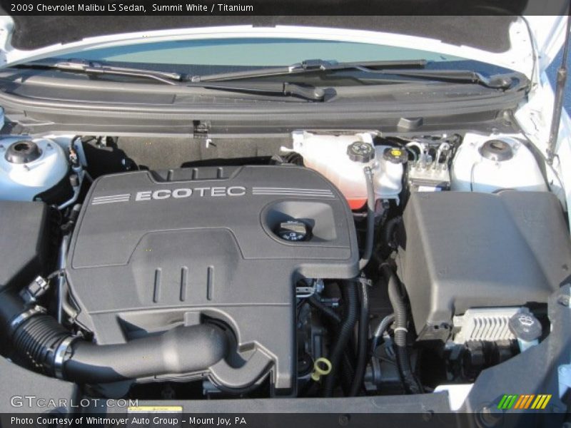 Summit White / Titanium 2009 Chevrolet Malibu LS Sedan