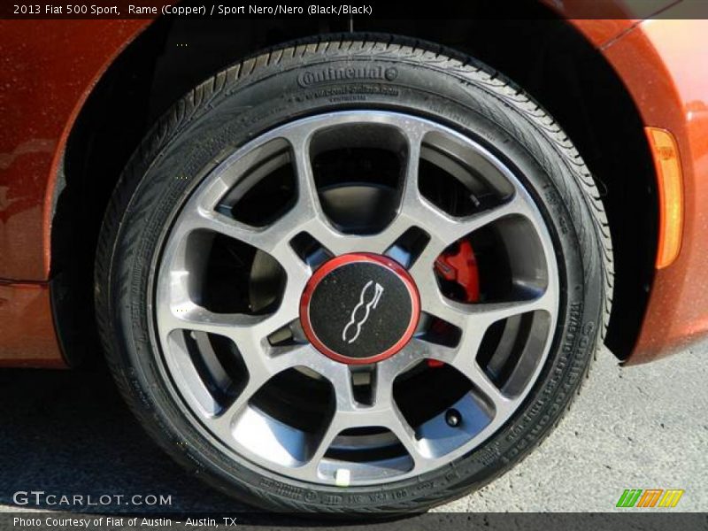 Rame (Copper) / Sport Nero/Nero (Black/Black) 2013 Fiat 500 Sport