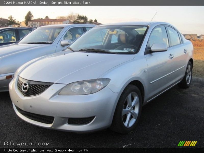 Sunlight Silver Mica / Black 2004 Mazda MAZDA3 i Sedan