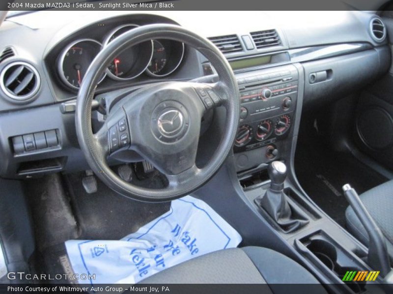 Sunlight Silver Mica / Black 2004 Mazda MAZDA3 i Sedan
