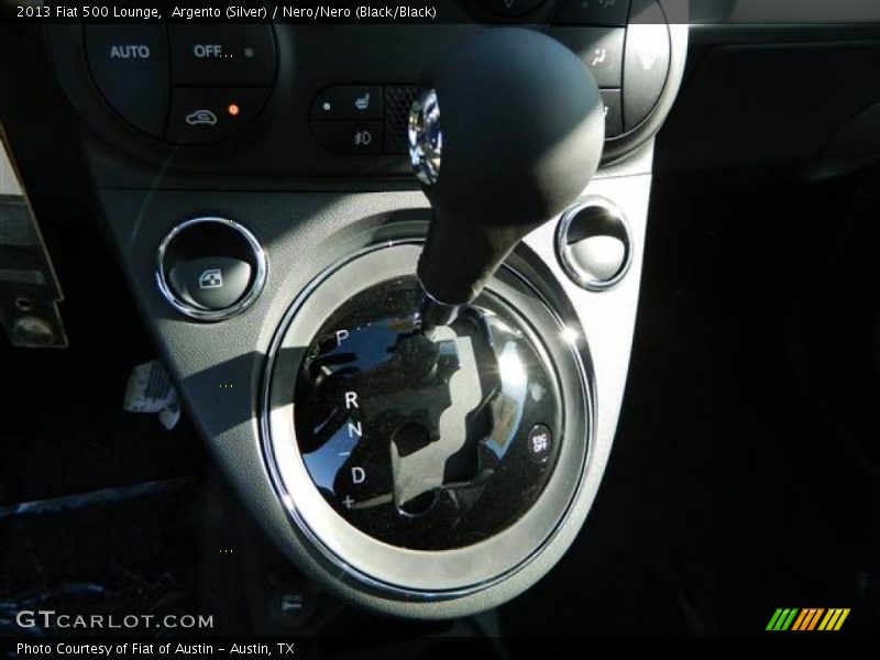 Argento (Silver) / Nero/Nero (Black/Black) 2013 Fiat 500 Lounge