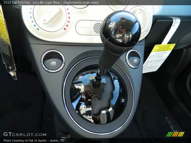 Luce Blu (Light Blue) / Grigio/Avorio (Gray/Ivory) 2013 Fiat 500 Pop
