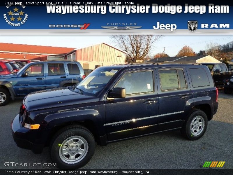 True Blue Pearl / Dark Slate Gray/Light Pebble 2013 Jeep Patriot Sport 4x4
