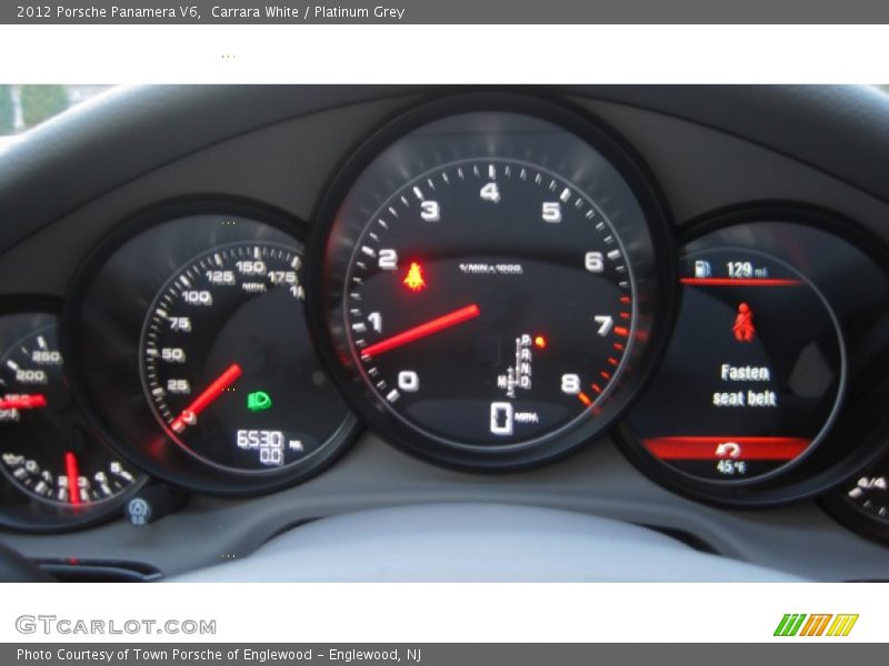 Carrara White / Platinum Grey 2012 Porsche Panamera V6