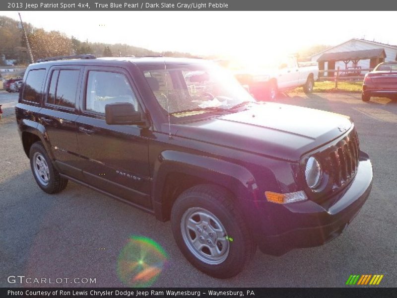True Blue Pearl / Dark Slate Gray/Light Pebble 2013 Jeep Patriot Sport 4x4