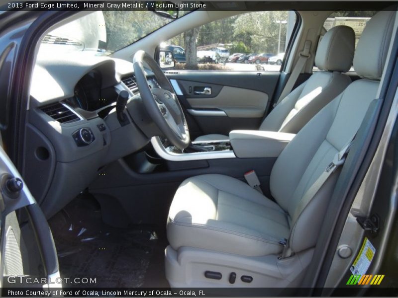 Mineral Gray Metallic / Medium Light Stone 2013 Ford Edge Limited