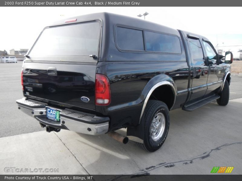 Black / Medium Flint Grey 2003 Ford F250 Super Duty Lariat Crew Cab 4x4