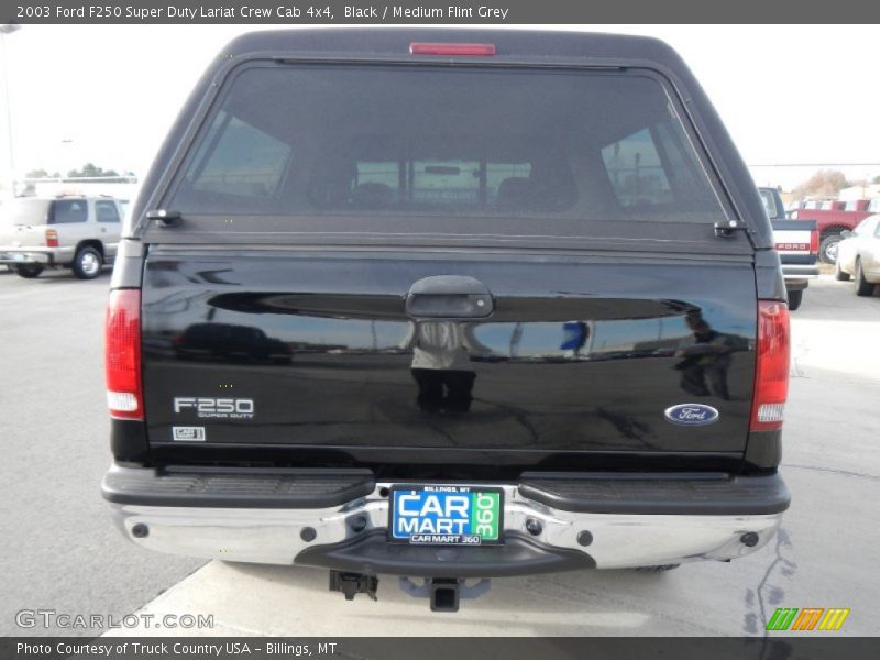 Black / Medium Flint Grey 2003 Ford F250 Super Duty Lariat Crew Cab 4x4