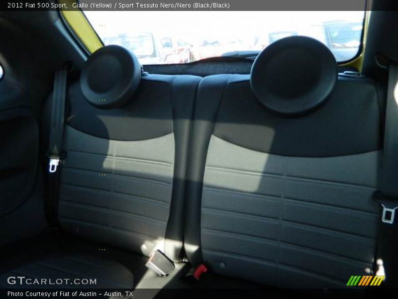 Giallo (Yellow) / Sport Tessuto Nero/Nero (Black/Black) 2012 Fiat 500 Sport