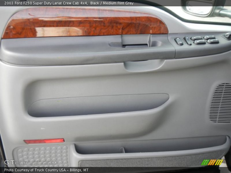 Black / Medium Flint Grey 2003 Ford F250 Super Duty Lariat Crew Cab 4x4
