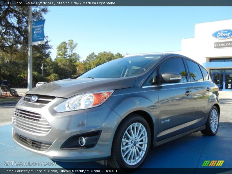 Sterling Gray / Medium Light Stone 2013 Ford C-Max Hybrid SEL