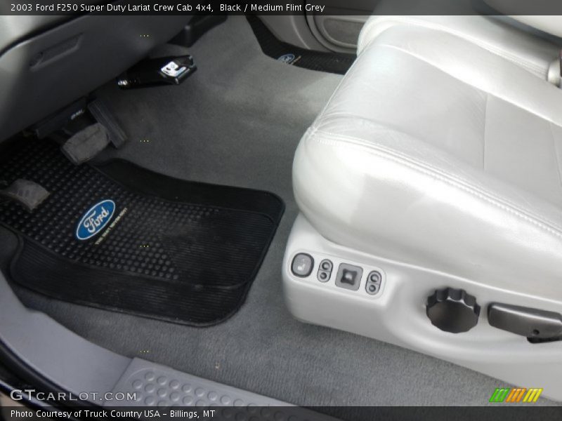 Black / Medium Flint Grey 2003 Ford F250 Super Duty Lariat Crew Cab 4x4