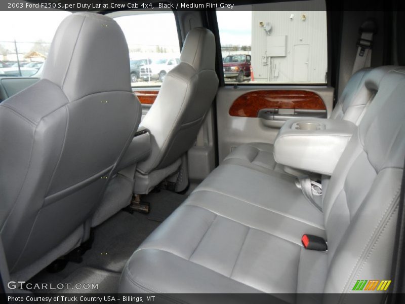 Black / Medium Flint Grey 2003 Ford F250 Super Duty Lariat Crew Cab 4x4