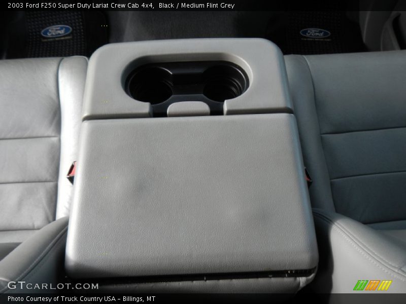 Black / Medium Flint Grey 2003 Ford F250 Super Duty Lariat Crew Cab 4x4