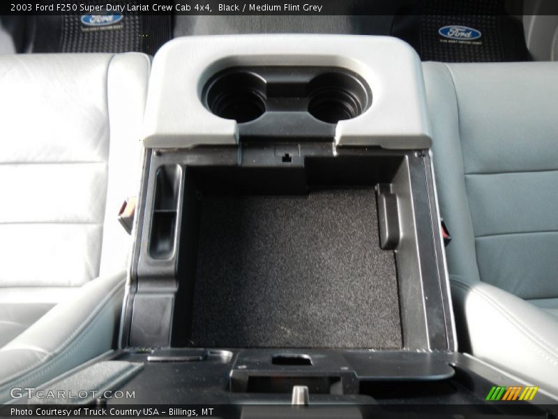 Black / Medium Flint Grey 2003 Ford F250 Super Duty Lariat Crew Cab 4x4