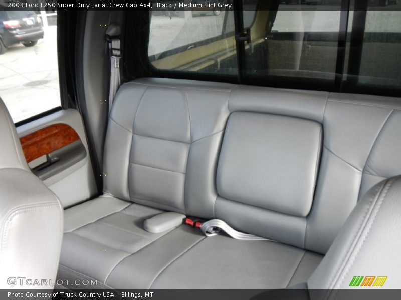 Black / Medium Flint Grey 2003 Ford F250 Super Duty Lariat Crew Cab 4x4